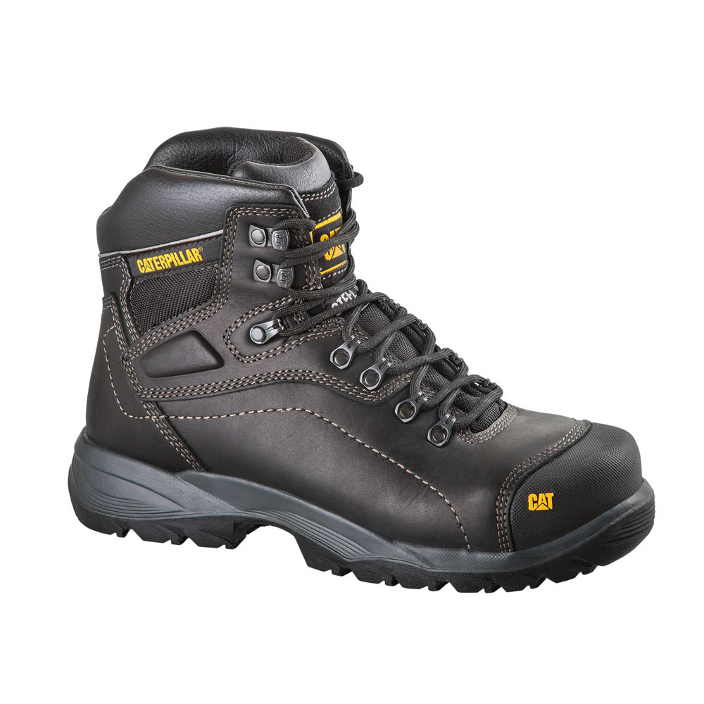 Caterpillar Diagnostic Hi St Philippines - Mens Safety Boots - Black 18943WJSE